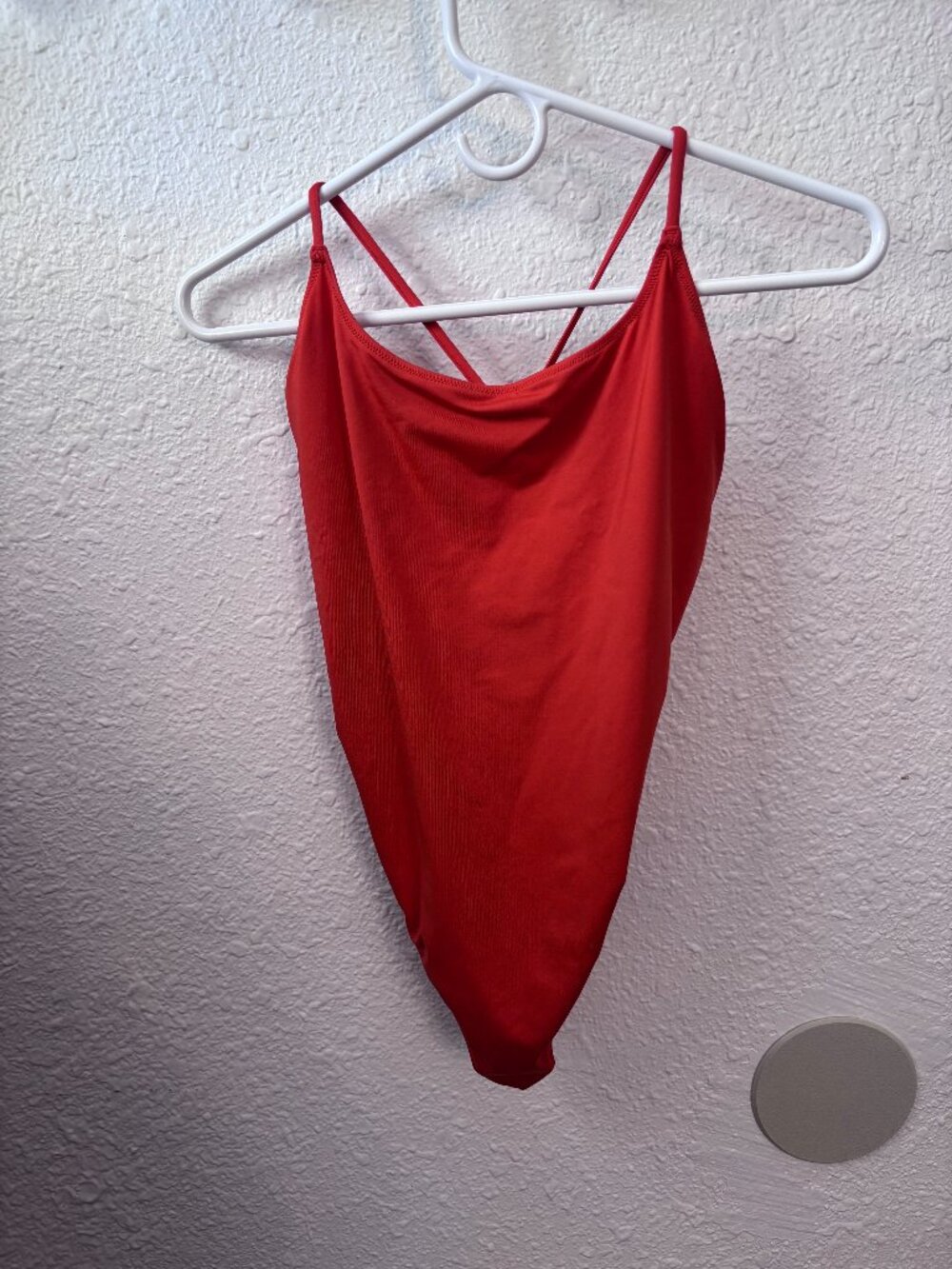 J. Crew Playa Newport super-scoopback Hot Orange One Piece Swimsuit M Resort